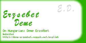 erzsebet deme business card