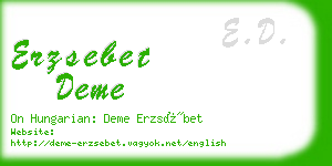 erzsebet deme business card